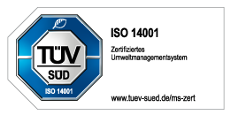 TÜV Zertifikat ISO 14001