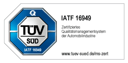TÜV Zertifikat IATF 16949